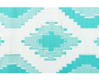 Outdoor Rug - Positano Aqua and White