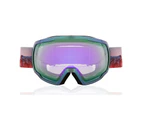 WASSUP Double Layer Ski Goggles OTG Anti-Fog UV Protection Snowboard Goggles-Colorful&Purple
