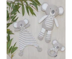 Living Textiles Baby/Newborn/Infant Cotton Kevin the Koala Knitted Rattle