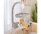 Living Textiles Baby/Infant Cotton Nursery Musical Mobile Set Savanna Babies