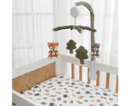 Living Textiles Baby/Children's Musical Fabric Mobile Play Set Forest Retreat