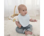 2pc Living Textiles Baby/Newborn/Childrens Feeding Bib Mason Elephant Set
