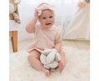 Living Textiles Organic Cotton Muslin Baby/Newborn Sensory Ball Dandelion/Grey