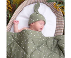 Living Textiles Baby Reversible Cotton Quilted Cot Comforter Forest Retreat