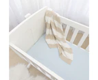 2pc Living Textiles Baby Cotton Jersey Bassinet Fitted Sheet Mason Elephant