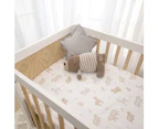 Lolli Living Infant/Newborn Cotton Bedside Bassinet Fitted Sheet Bosco Bear