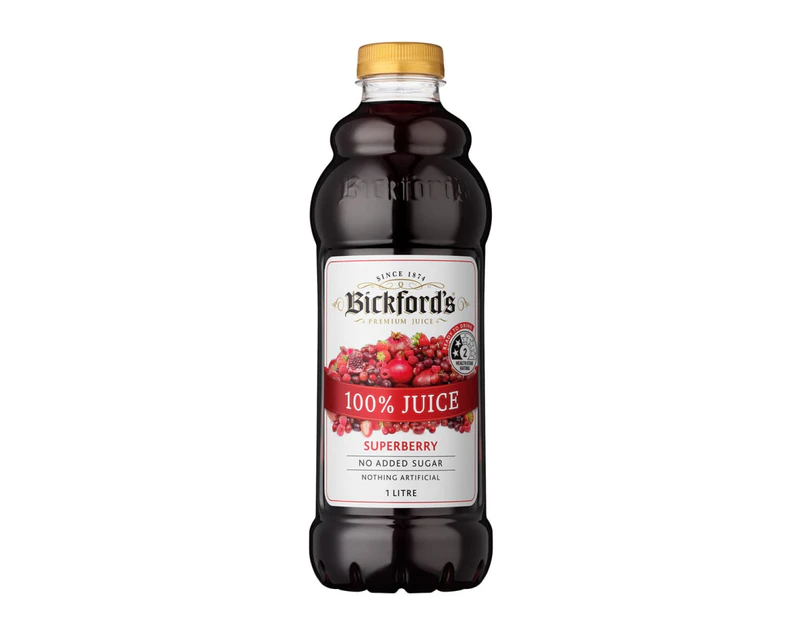 Bickford's Premium 100% Super Berry Antioxidant Juice, 1Lt