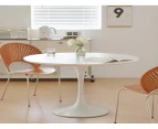 Solana Ceramic Round Dining Table/Lazy Susan/Steel Base/Matte Fish-belly White Top - 1.2M, N/A