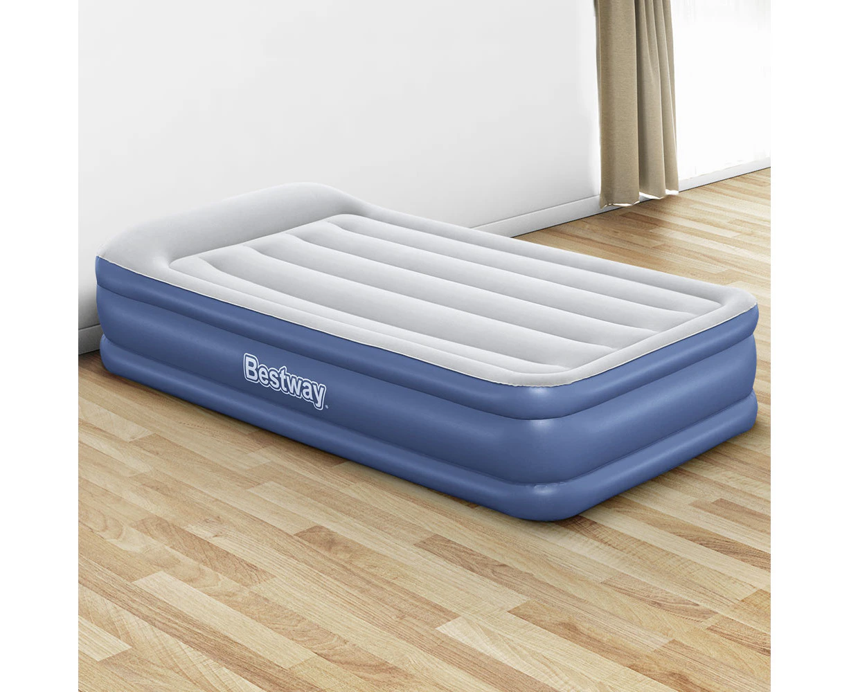 Bestway Air Mattress Inflatable Bed 46cm Airbed Single Blue