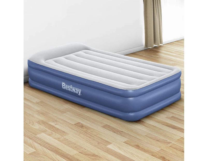 Bestway Air Mattress Single Inflatable Bed 46cm Airbed Blue