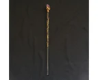 Crystal Magic Wand Gold Paint Powder Pink Crystals Cosplay Props Hand Stick for Meditation Healing Energy Witchy Gift