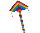 Colorful Rainbow Kite, Long Tail Outdoor Flying Toys, Children Kids Adults Great Beginners Kite