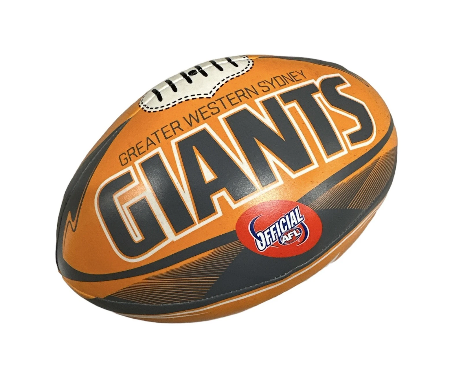 GWS Giants AFL Footy 8" Soft Touch Stress Ball Football