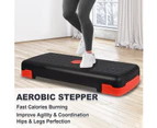 Adjustable Sport Pedal Step Platform Trainer Aerobic Stepper Exercise Step for Gym Home Office