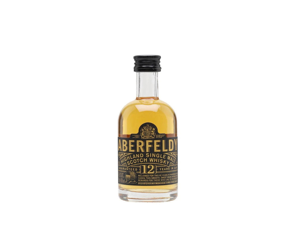 Aberfeldy 12 Year Old Single Malt Scotch Whisky Glass Miniature 50ml