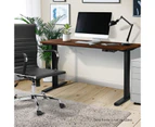 Oikiture Standing Desk Top Adjustable Electric Desk Board Computer Table Walnut