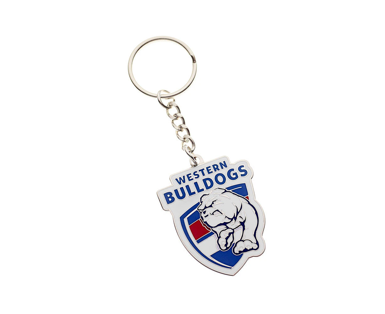 AFL Logo Metal Key Ring - Western Bulldogs - Keyring - Aussie Rules - TROFE