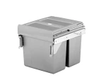 Elite Valet 32L Twin Slide Out Concealed Waste Bin with Soft Close - for a 400mm Cabinet - Side Mounted - Includes Integrated Door Bracket