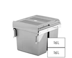 Elite Valet 32L Twin Slide Out Concealed Waste Bin with Soft Close - for a 400mm Cabinet - Side Mounted - Includes Integrated Door Bracket