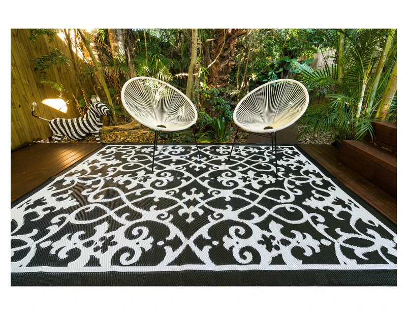 Outdoor Rug - Gatsby Black And White