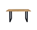 Santai 1.8m Outdoor Teak Timber and Aluminium Dining Table - Outdoor Teak Tables -