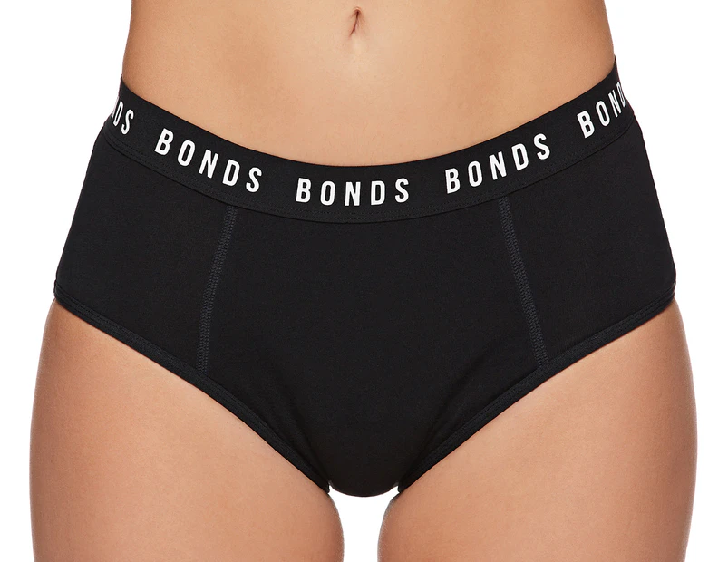 Bonds Women's Bloody Comfy Period Full Briefs Heavy - Black