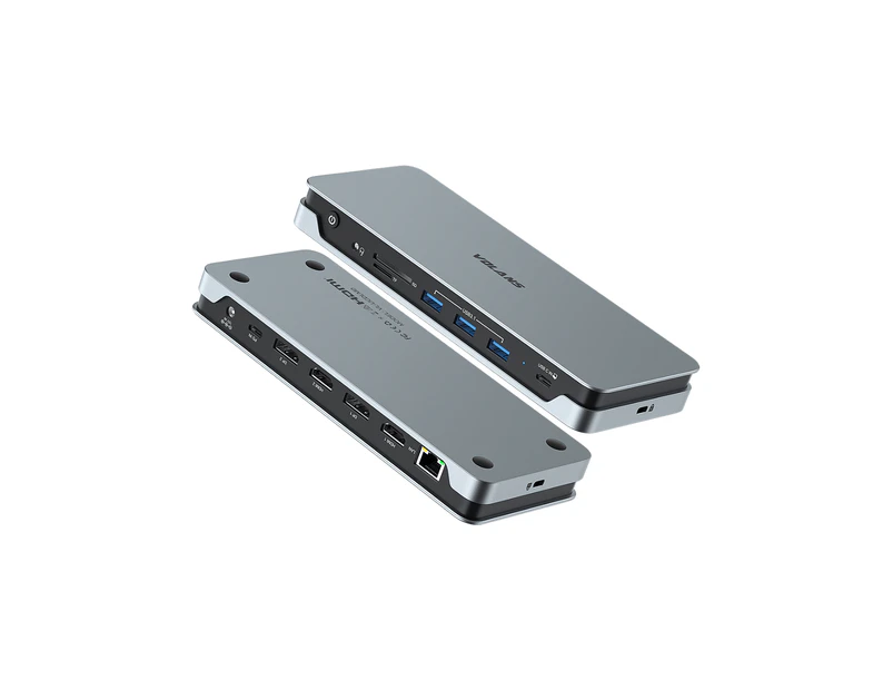 Volans 14-in-1 Quadruple 4K Display Multifunctional USB-C Docking Station [VL-UCDLMD]