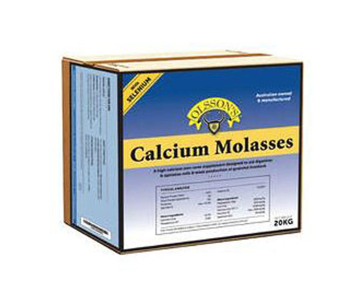 Olsson Calcium Molasses Salt Lick Livestock Feed Supplement 20kg