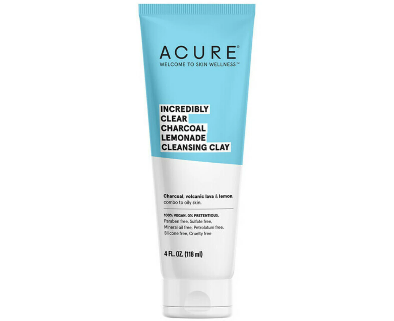 Acure Incredibly Clear Charcoal Lemonade Cleansing Clay (Vegan) 118 ml