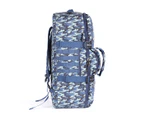 Granite Gear Duffle Bag With Backpack Straps Waterproof Sports Gym Duffel Bag Crossbody Camping Hiking Bag Camouflage Blue