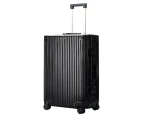 BOPAI Aluminium Luggage Suitcase Light weight Carry on HardCase Black