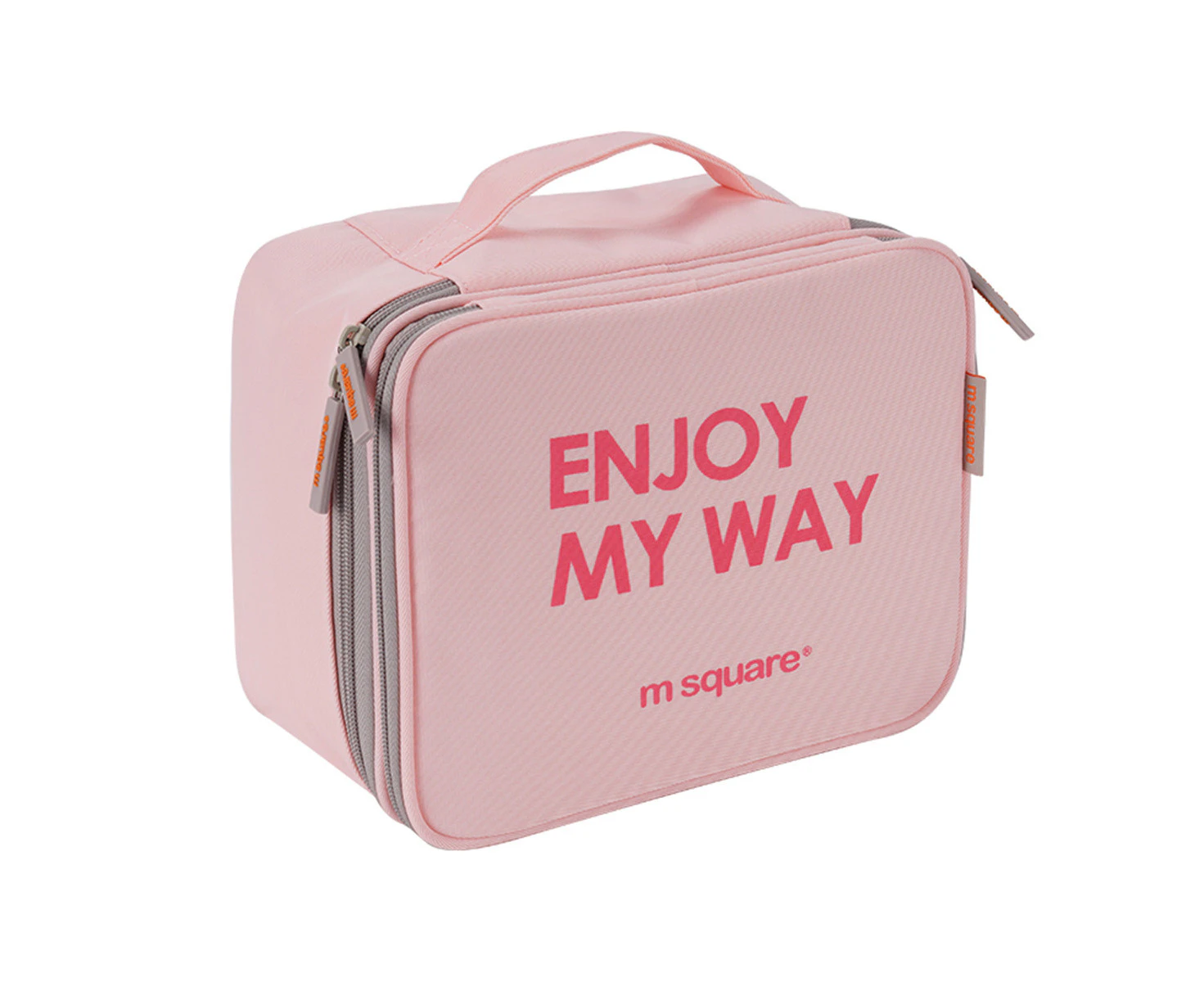 M SQUARE Travel Large Capacity Multifunctional Cosmetic Bag Pink