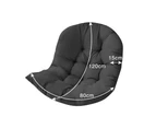 Swing Chair Egg Cushion Sofa Hanging Chair Seat Relax Cushions Padded Pad Covers Black