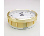 Golden for Rim 80mm Retro Quartz Clock Insert Round Embedded Mini Wall Clock for Head DIY Movement with Arabic Numerals Tools Accessories