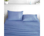 Ocean Hotel Bedding 1800TC Ultra Soft Sheet Sets Flat & Fitted Sheets with Pillowcase