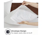 White Hotel Bedding 1800TC Ultra Soft Sheet Sets Flat & Fitted Sheets with Pillowcase