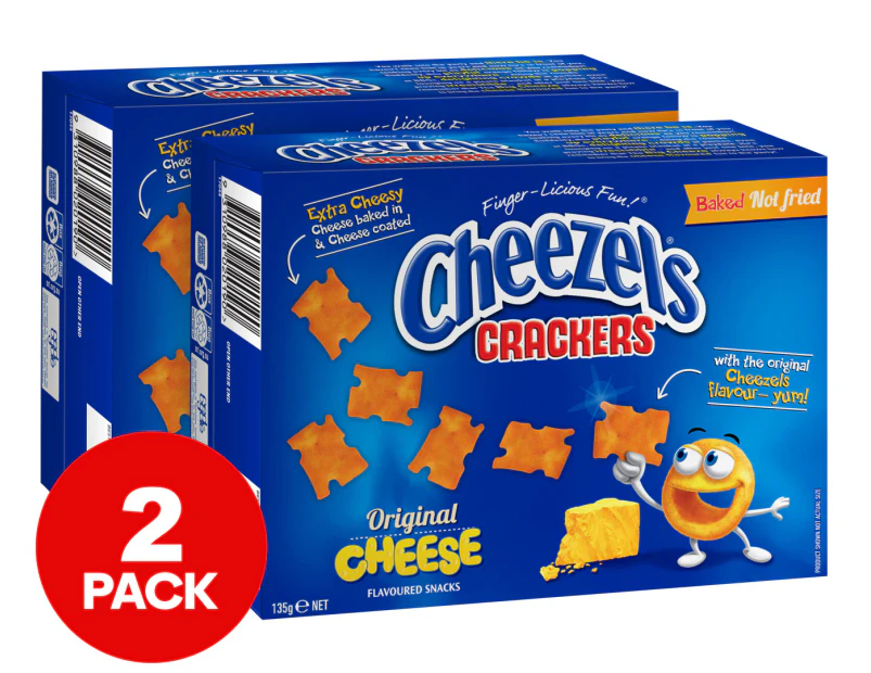 2 x Cheezels Crackers Original Cheese 135g