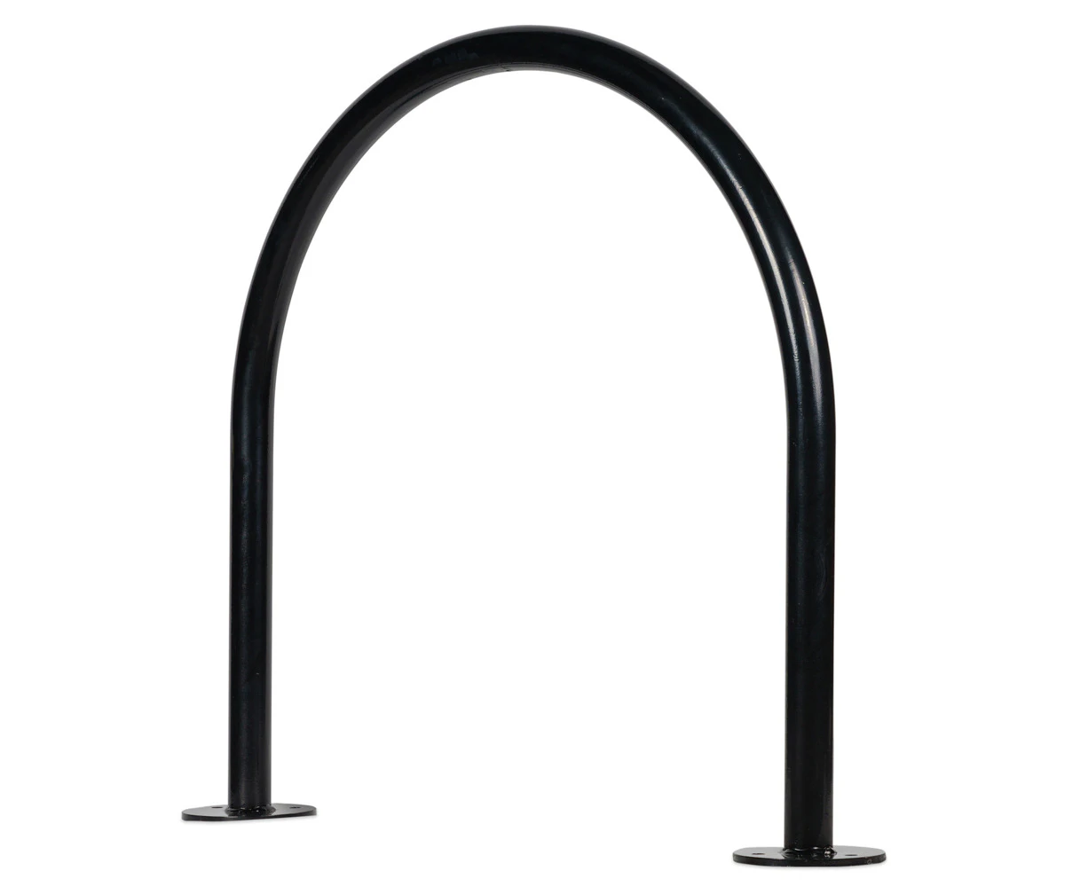 Bike Rack Surface Mounted Hoop - Galvanised Black