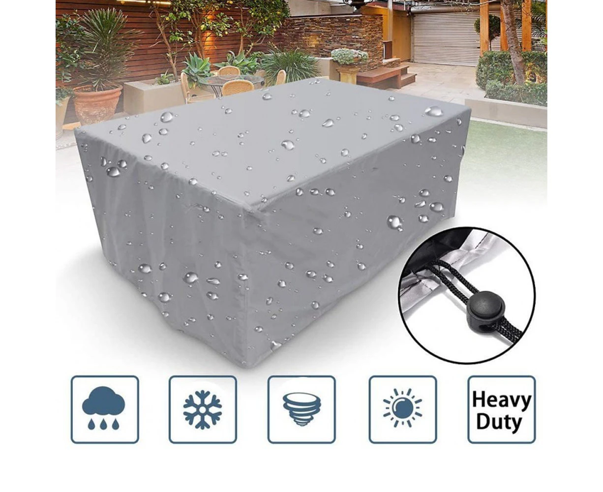 Outdoor Patio Furniture Covers, Heavy Duty Waterproof Furniture Set Covers Square Table and Chairs Cover (242*162*100cm，1pcs)