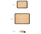 Dreamfarm 3-Piece Fledge Bamboo Cutting Board Set - Natural