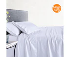 Amor 100% Cotton Thermal Soft Flannelette Sheet Set 170gsm White