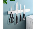 30cm Stainless Steel Knife holder Magnetic Wall Kitchen Tools Shelf Utensil Storage Rack Silver
