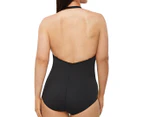 Nancy Ganz Women's Body Sculpt Low Back Bodysuit - Black