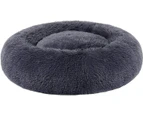 -Dog Bed, Cat Bed, Soft Plush Surface, 60 Cm, Dark Grey Pgw038g02
