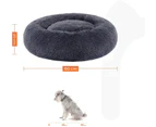 -Dog Bed, Cat Bed, Soft Plush Surface, 60 Cm, Dark Grey Pgw038g02