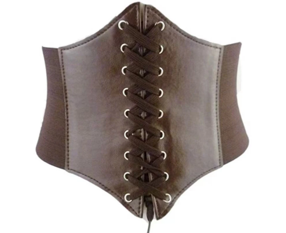 Leather Bustier Women's Corset Top Bra Black Breast-Wrapped Vest