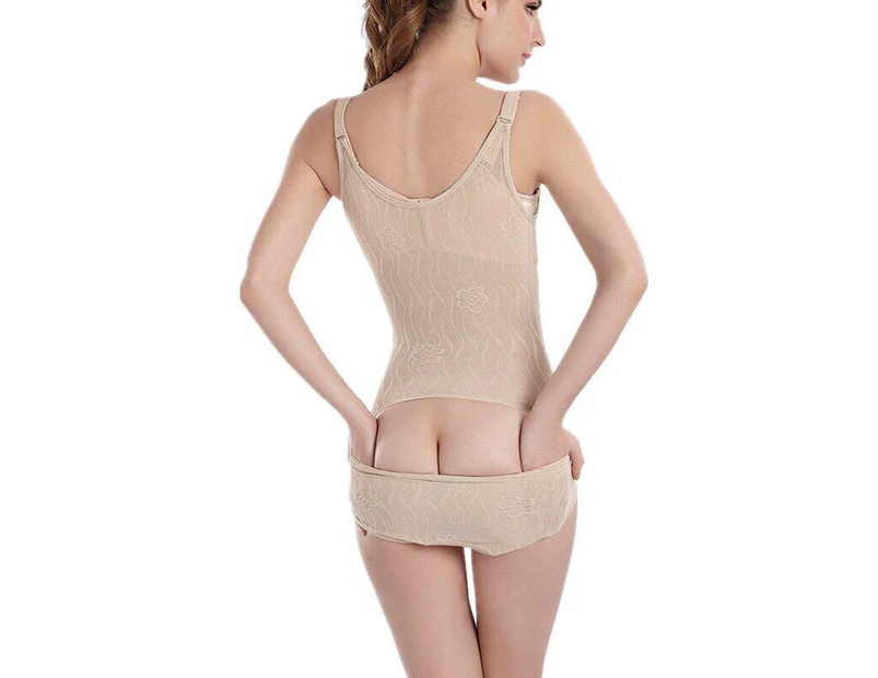Women Shapewear Tummy Control waist trainer Body Shaper Slimming Underwear - Natural