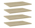 vidaXL Bookshelf Boards 4 pcs Sonoma Oak 40x30x1.5 cm Engineered Wood