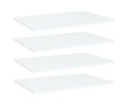 vidaXL Bookshelf Boards 4 pcs White 60x40x1.5 cm Engineered Wood