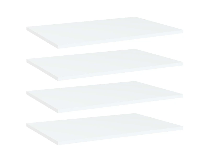 vidaXL Bookshelf Boards 4 pcs White 60x40x1.5 cm Engineered Wood